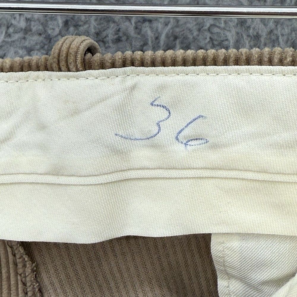 VTG WM F Farah Womens 18 36" Brown‎ Corduroy Chino Pants Straight Fit High Rise - Picture 3 of 8